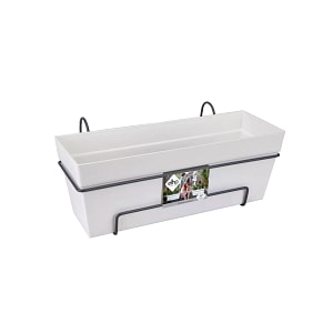 Jardiniera Loft Urban All in 1, culoarea alb, 50 cm