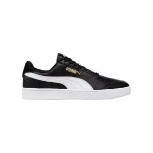 Pantofi sport de piele ecologica PUMA Shuffle, auriu-negru-alb, 41