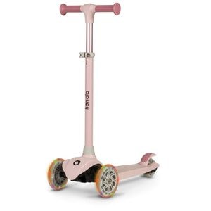 Lionelo - Trotineta pentru copii, Jessy, Pliabila, Pana la 50 Kg, Cu design ergonomic, Cu lumini LED, 56 x 26 x 67-82 cm, 3 ani+, Roz