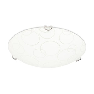 Plafoniera Celia sticla, 2XE27, 40W, diametru 30cm, IP20