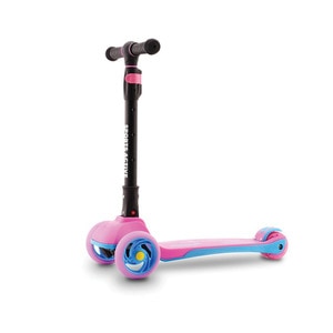 Trotineta Sports Active, Max, Cu rotile frontale cu lumini, Inaltime ajustabila, Pliabila, Frana rezistenta, 3 roti, Pana la 50 kg, Roz