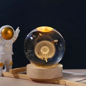 Glob de masa decorativ, Planet Fun, interior Papadie, lumina de veghe, 6 cm, led