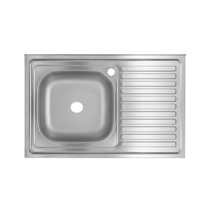 Chiuveta bucatarie Freddo SN7001S/Q32, pentru masca, finisaj anticalcar, cuva stanga, 80x50cm, inox