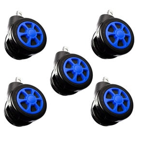Role gumate 60mm, albastru negru, pentru scaun de gaming