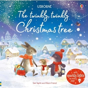 Carte cu luminite pentru copii, Usborne, Twinkly Twinkly Christmas Tree, 6+ luni