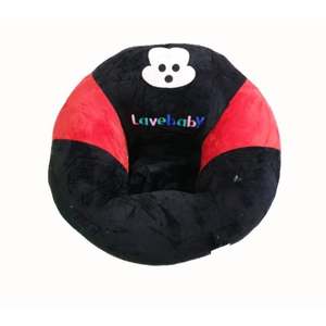 Fotoliu Bebe LovelyBaby Invat Sa Stau In Fundulet XXL 60 cm - Mickey negru/rosu