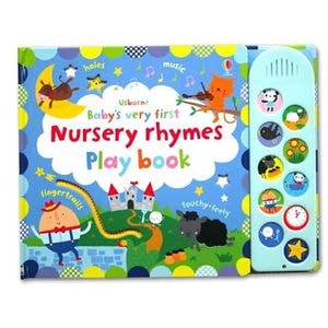 Carte pentru copii, Usborne, Baby's Very First Nursery Rhymes Playbook, 10+ luni
