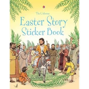 Carte pentru copii, Usborne, Easter Story Sticker Book, 5+ ani