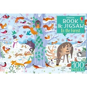 Carte pentru copii, Usborne, Usborne Book and Jigsaw In the Forest, 5+ ani