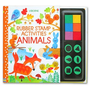 Carte pentru copii, Usborne, Rubber Stamp Activities Animals, 6+ ani