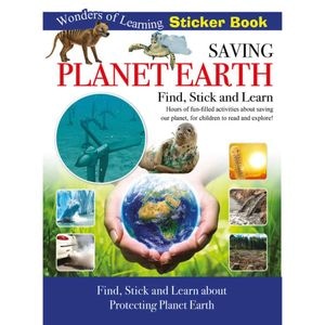 Carte cu stickere, North Parade Publishing, Wonder of Learning - Saving Planet Earth, 6+ ani