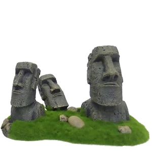 Decor Acvariu Laroy Insula Pastelui Statui Moai 21x12x13 cm 234/444375