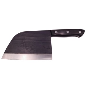 Cutit tip satar IdeallStore, lucrat manual, Chef Choice, 29.5 cm, otel inoxidabil, 480 g, negru