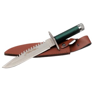Cutit de vanatoare IdeallStore, First Blood, verde, 35 cm, teaca inclusa