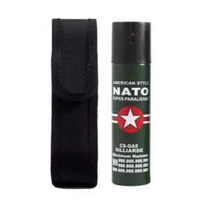 Spray paralizant de autoaparare IdeallStore, propulsie jet, 110 ml, husa inclusa, verde