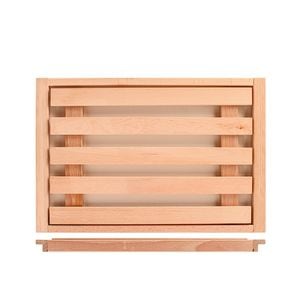 Suport pentru taiat paine cu gratar detasabil, lemn, 38 x 25 cm