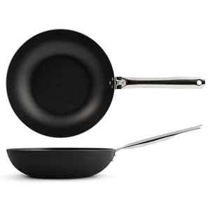 Wok Dallas Pro, aluminiu, negru, 32 cm                  