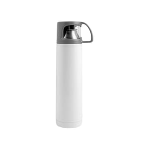 Termos otel inoxidabil cu capac, 750 ml, alb