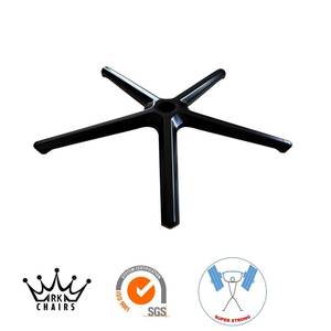Baza Picior metalica Arka Chairs P300 Black Bull 2000 kg Industrial negru pentru scaun birou/gaming