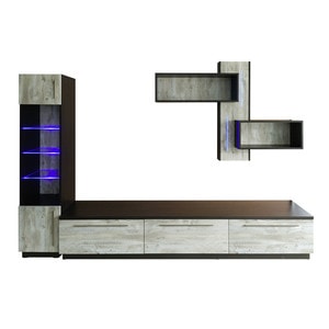 Biblioteca Carmena, PAL, 280 x 180 x 42 cm, stejar Klondike-wenge