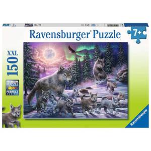 Puzzle Ravensburger XXL - Familie de lupi, 150 piese