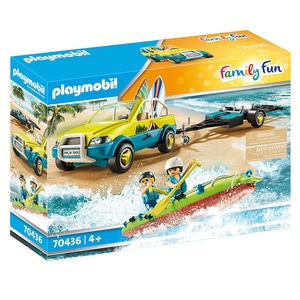 Playmobil Family Fun, Beach Hotel - Masina de plaja cu canoe