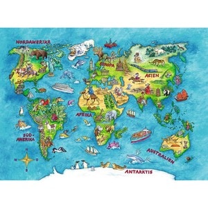 Puzzle Ravensburger - World Trip, 100 piese XXL (10595)