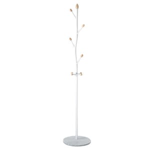 Cuier tip pom DacEnergy, structura metalica din otel, baza de marmura, 9 carlige, 178 cm, gri