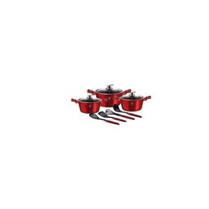 Set Oale Si Cratite Marmorate, 10 Piese, Din Aluminiu Forjat, Burgundy Collection, Berlinger Haus, Bh 6150