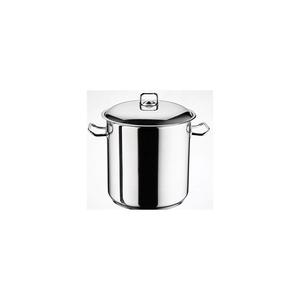 Oala Inox Cu Capac, Arian, 8.5 Litri, Fund Dublu, 22 Cm