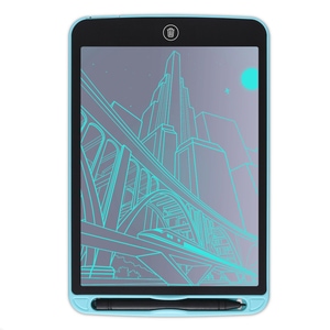 Tableta LCD pentru scris si desenat copii DacEnergy,cu buton stergere automata, 10 inch, culoare albastru