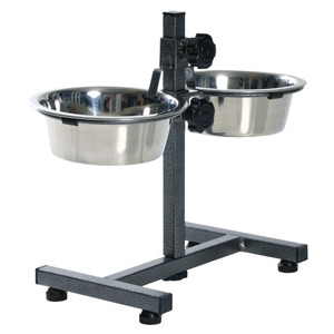 Set Trixie 2 Castroane Inox Cu Suport Metalic Reglabil, 20.75 l/17 cm, 24920