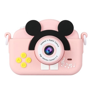 Camera foto/video pentru copii DacEnergy, ecran LCD de 2.0 inch, 5 jocuri, rezolutie foto 2MP, video 1080P Full HD, filtru creativ, culoare roz