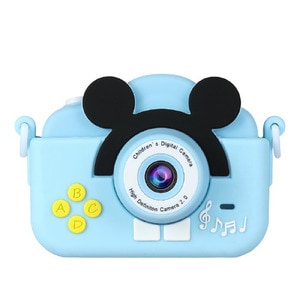 Camera foto/video pentru copii DacEnergy, ecran LCD de 2.0 inch, 5 jocuri, rezolutie foto 2MP, video 1080P Full HD, filtru creativ, culoare albastru