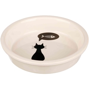 Castron Ceramica, Trixie, Pentru Pisici, 0.25 l/13 cm, Alb, 24499