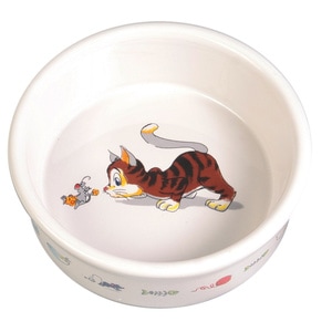 Castron Ceramica, Trixie, Pentru Pisici, 0.2 l/12 cm, Alb, 4007