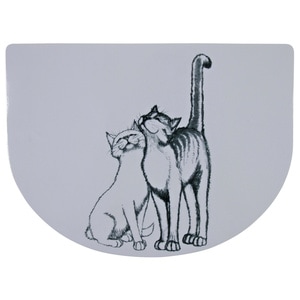 Suport/Placemat Pentru Castron, Trixie Pussy Cats, 40x30 cm, Alb, 24540