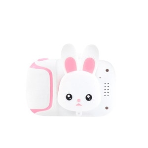 Camera foto/video pentru copii DacEnergy, model iepuras, ecran IPS de 2 inch, jocuri, filtre creative, culoare alb