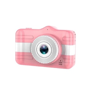 Camera foto/video pentru copii DacEnergy, camera duala, ecran color de 3,5 inch, rezolutie foto 13 MP, jocuri, recunoastere faciala, culoare roz