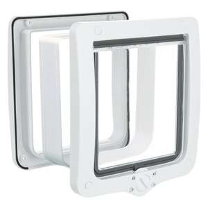 Usa Batanta Pentru Pisici, Trixie XXL 4-Way Cu Tunel, 24x28 cm, Alb, 44241