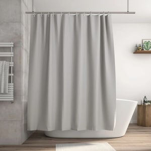 Perdea dus Basic, din PEVA, 180 x 200 cm, gri