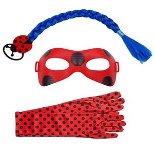 Set trei accesorii costum IdeallStore, Buburuza, marime universala, rosie