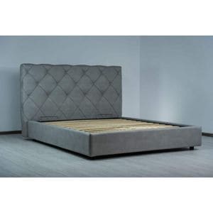 Pat tapitat Italflex Relax, lada si somiera rabatabila, 160x200, Gri