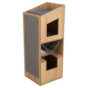 Ansamblu De Joaca Pentru Pisici, Trixie CityStyle, 41x38 cm/ H 105 cm, Maro/Gri, 44725