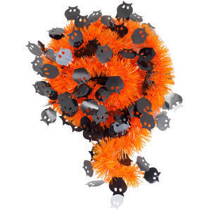 Beteala cu bufnite negre Holly, 5cm x 2m, portocaliu
