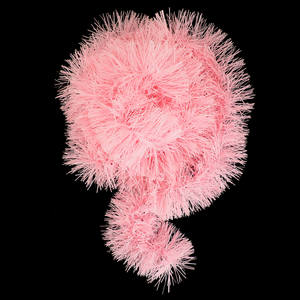 Beteala stralucitoare si lucioasa Holly, 9cm x 2m, roz