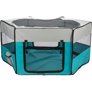 Tarc Pentru Rozatoare, Trixie Interior/Exterior, Poliester, 150x65 cm, Turcoaz/Gri, 64055