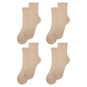 Set Overall 4 perechi de sosete Medical cu Lycra, pentru diabetici, barbati - Bej, 39-42