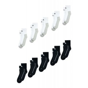 Set Kappa 10 perechi de sosete medii, semi-flausate, barbati - Gri/negru, 39-42