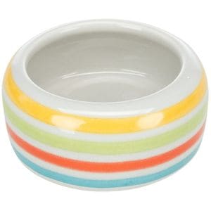 Castron Ceramic Pentru Hamsteri Trixie, 50 ml, 8 cm, Multicolor, Crem, 60805